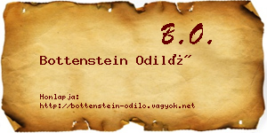 Bottenstein Odiló névjegykártya