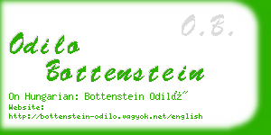 odilo bottenstein business card